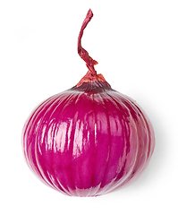 Image showing fresh peeled red onion