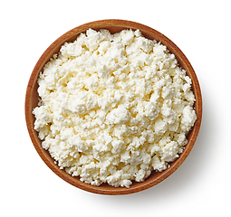 Image showing bowl of fresh cottage cheese