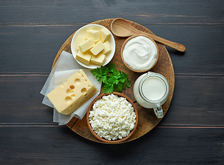 Image showing various dairy products