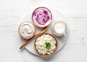 Image showing various dairy products