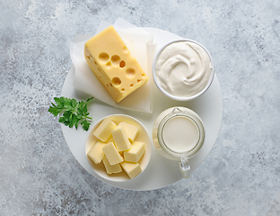 Image showing various dairy products