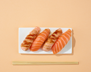 Image showing plate of sushi