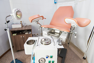 Image showing Gynecological cabinet in modern clinic