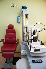 Image showing ophthalmology room in clinic