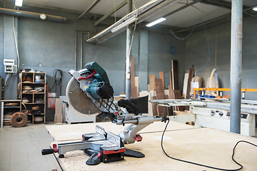 Image showing Production department at a furniture factory