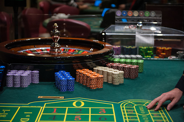 Image showing Casino, gambling and entertainment concept