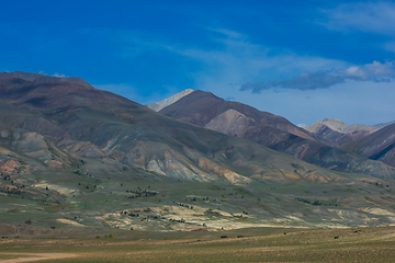 Image showing Different colored mountains