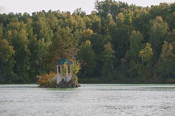 Image showing Summer landscape of lake with crystal and fresh water Aya