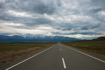 Image showing Altai mountains road