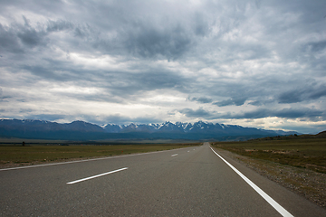 Image showing Altai mountains road