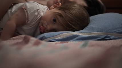 Image showing mother is playing with baby at home