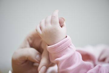 Image showing mother is playing with baby at home