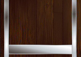 Image showing dark wood strap