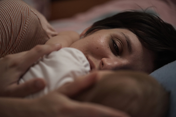 Image showing mother is playing with baby at home