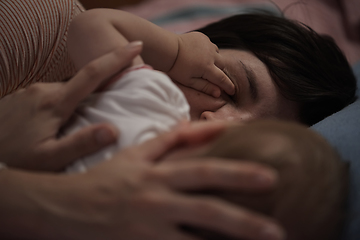 Image showing mother is playing with baby at home