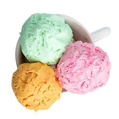 Image showing Ice cream balls 