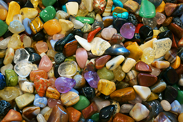 Image showing color gems mineral collection 