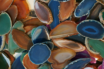 Image showing color agate collection