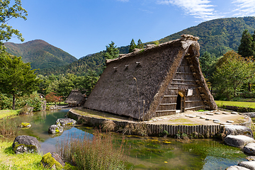 Image showing Traditional Japanese Shirakawago old village