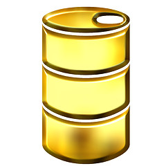 Image showing 3D Golden Oil Drum