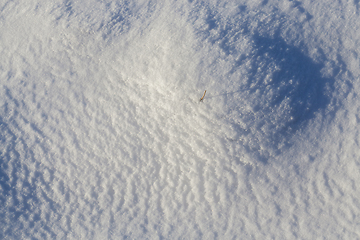 Image showing Snow drifts in winter