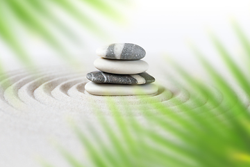 Image showing Zen natural japanese garden background