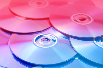 Image showing CD, DVD stack