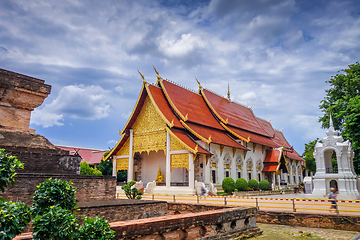 Image showing Wat Phra Singh temple buildings, Chiang Mai, Thailand