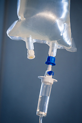 Image showing Intravenous drip equipment in hospital