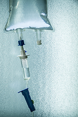 Image showing Intravenous drip equipment in hospital