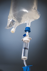 Image showing Intravenous drip equipment in hospital