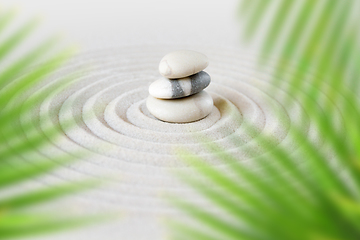 Image showing Zen natural japanese garden background