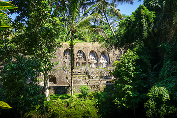 Image showing Carved rocks in Gunung Kawi temple, Ubud, Bali, Indonesia