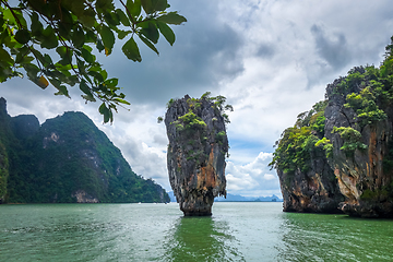 Image showing Ko tapu island in Phang Nga Bay, Thailand