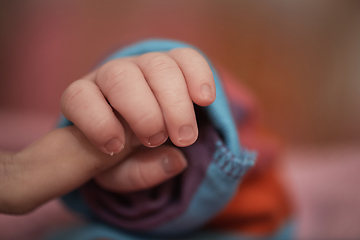 Image showing mother is playing with baby at home