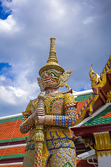 Image showing Yaksha statue, Grand Palace, Bangkok, Thailand