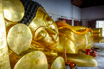 Image showing Buddha statue in Wat Phra Singh temple, Chiang Mai, Thailand