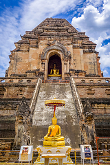 Image showing Wat Chedi Luang temple big Stupa, Chiang Mai, Thailand