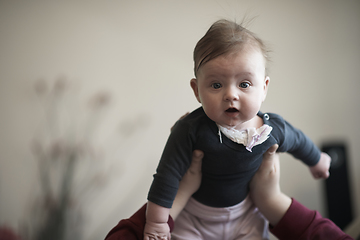 Image showing mother is playing with baby at home