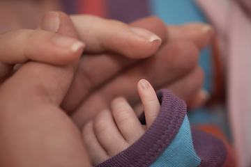 Image showing mother is playing with baby at home