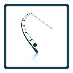 Image showing Icon of curved fishing tackle