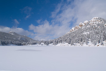 Image showing Winter Lake and Sky