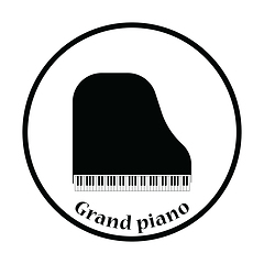 Image showing Grand piano icon