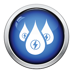 Image showing Hydro energy drops  icon