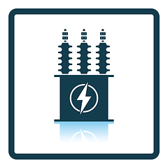 Image showing Electric transformer icon