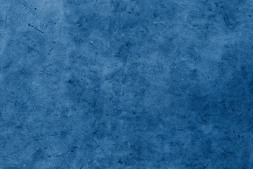 Image showing concrete wall painterd in classic blue color