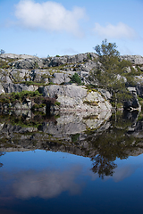 Image showing Way to the Preikestolen, Rogaland, Norway