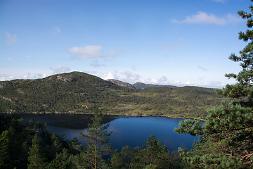 Image showing Way to the Preikestolen, Rogaland, Norway