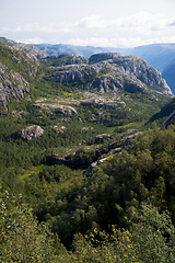 Image showing Way to the Preikestolen, Rogaland, Norway