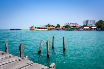 Image showing Temple in George Town Chew jetty, Penang, Malaysia